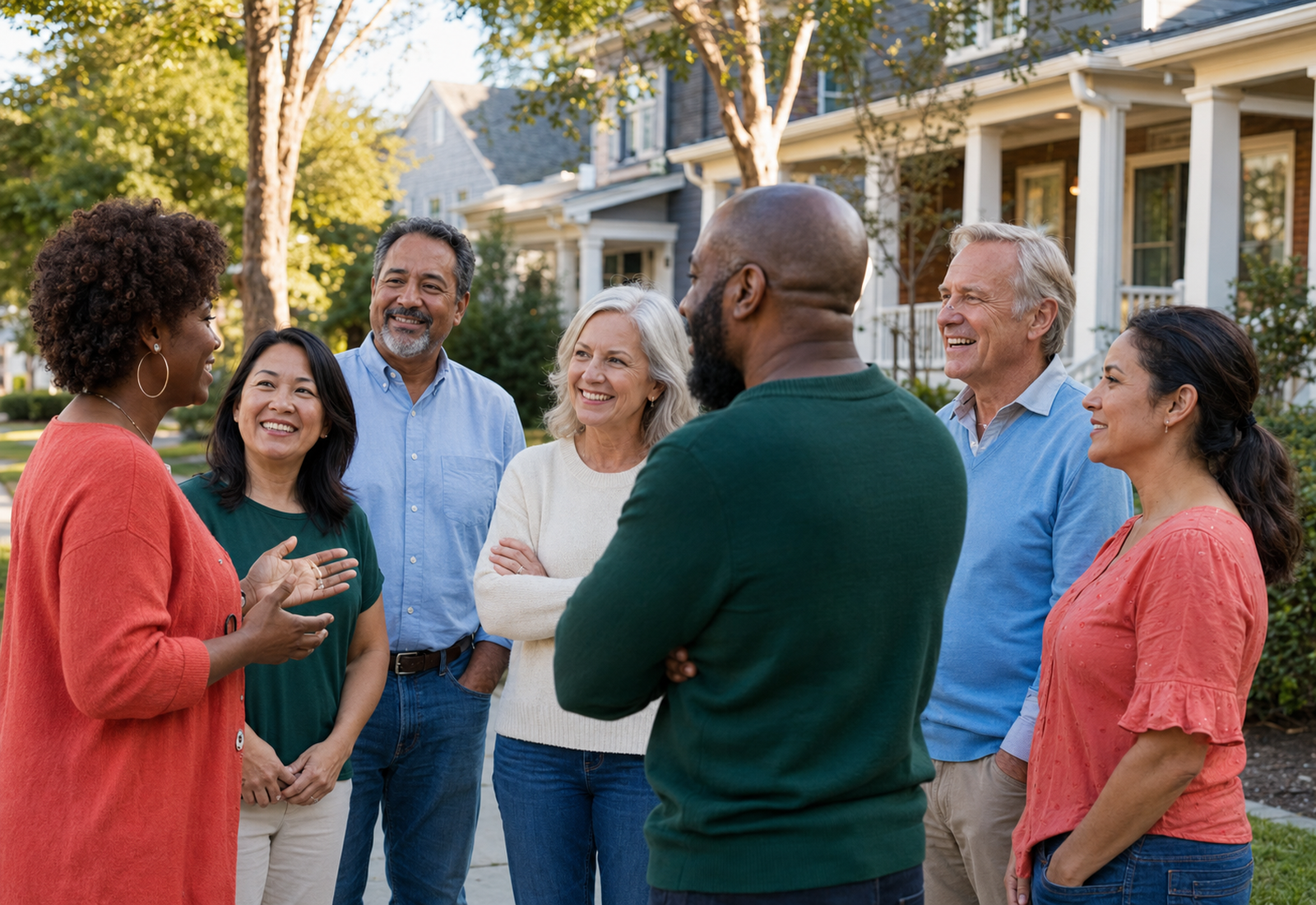 Georgia neighbors and community leaders gathering together